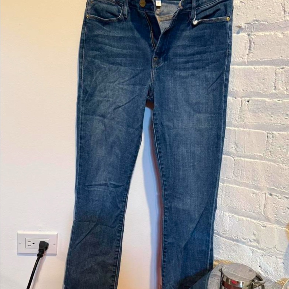 Frame Denim Dark Blue Skinny Jeans